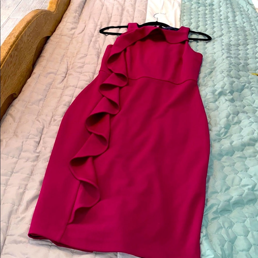 Dress with ruffle
